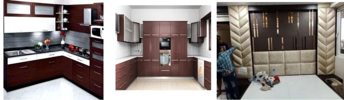 Home Advancement, Interior Design, Manufacturing, Trading, Suppling a wide range of Modular Kitchens, L Shaped Modular Kitchen, Sofa Set, Acrylic Modular Kitchen, Wooden Wardrobe And Closet, MDF Modular Kitchen, Kitchen Chimney, Interior Designing, Custom Modular Kitchen, Kitchen Cabinet, Wooden Bed, 